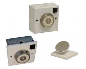 98 Ancillaries 99 Electro-Magnetic Door Holders Flush or Surface Mount- Metal Case The Flush Mount Door Holder is built around a robust fascia plate for flush mounting on a back box.