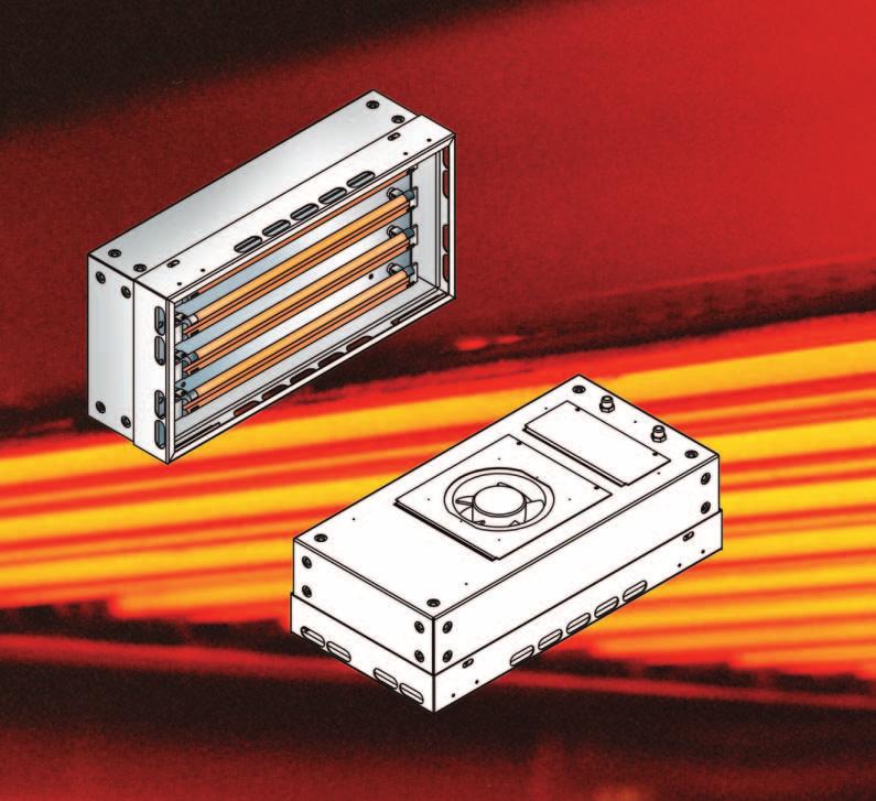 Infrared Halogen Emitters NIR Infrared Halogen Emitters NIR The Right Wavelength to Optimize the Result Different wavelengths are more suitable or less suitable for a particular process according to