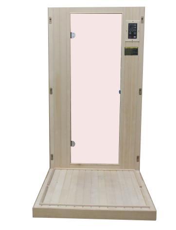 Once installed, turn the FLOOR PANEL right side up. Make sure the front side of the FLOOR PANEL is facing the correct direction. (see Panel Descriptions) (see Figure 9) Figure 9 Front of Sauna Room C.