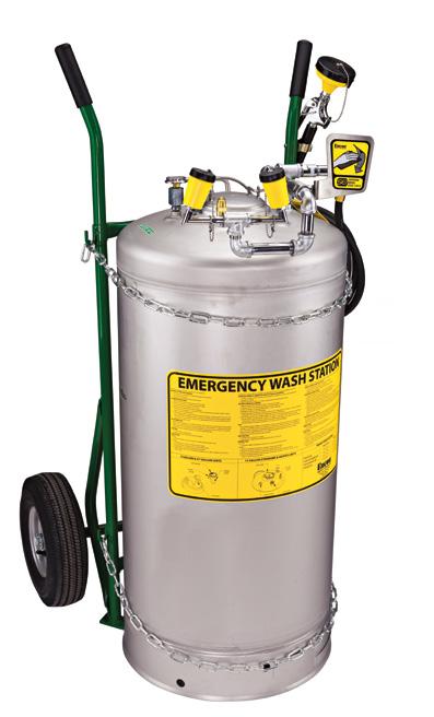 Self-Contained Large Pressurized Portable Eyewash The large 37 Gallon / 162.