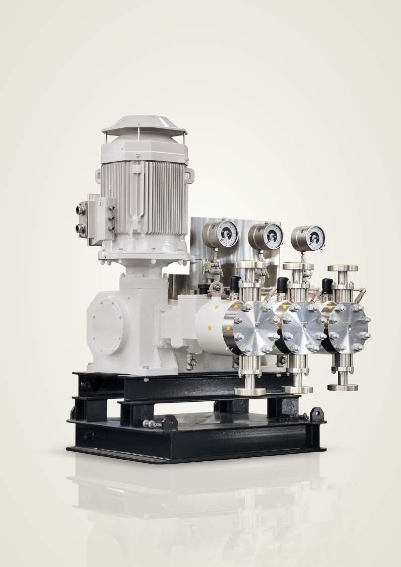 08 LEWA process diaphragm pumps References Industry: Petrochemicals Installation location: China Application: Metering ethylene oxide, flow rate of 5.