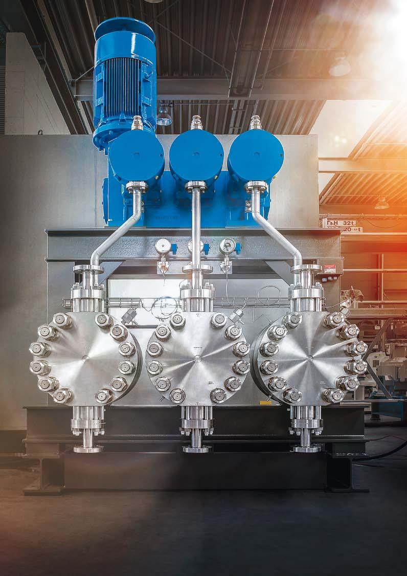 10 LEWA process diaphragm pumps References Industry: Petrochemicals Installation location: Germany Application: Production of biofuels, flow rate of 7 m3/h at a pressure of 90 bar and 261 C LEWA