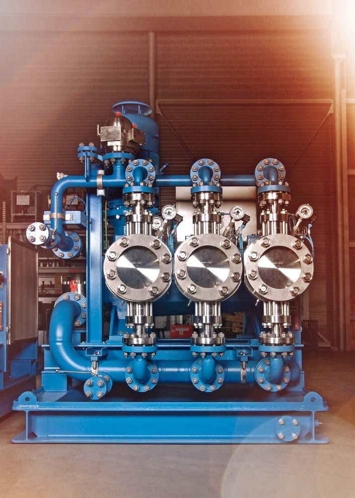 02 LEWA process diaphragm pumps Advantages Industry: Refineries Installation location: Germany Application: Conveying methanol, flow rate of 9.