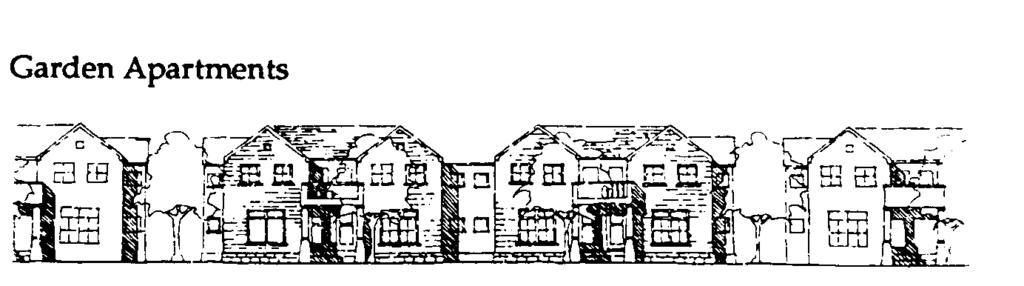 Duplexes and triplexes (two and three unit multiplexes) are the only multi-family housing types permitted in Outer Village areas.