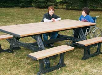 Deluxe Picnic Table DPT 6 & 8ft Standard ADA Picnic Table