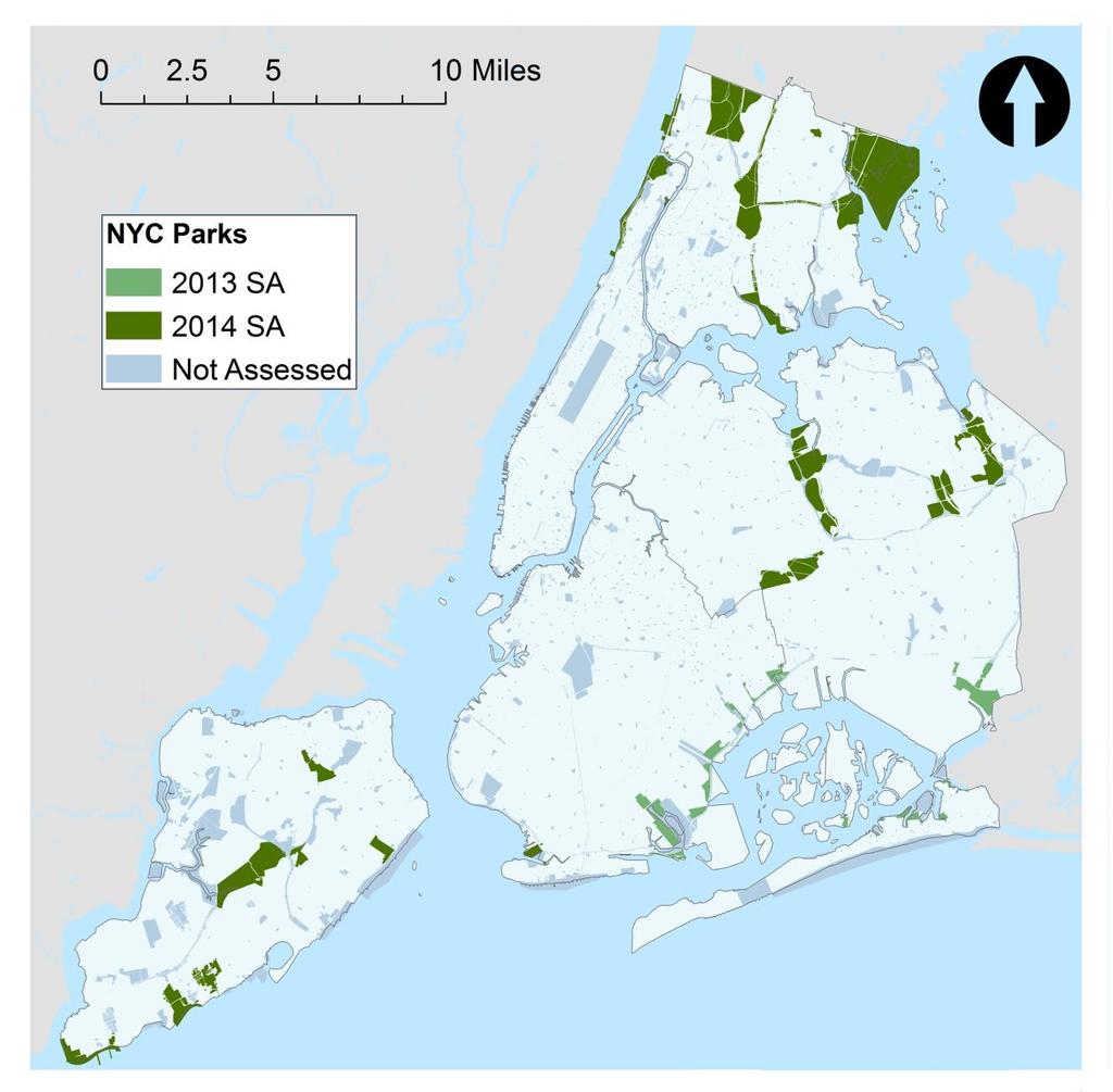 Study Area Parks surveyed 39 People interviewed 1600+