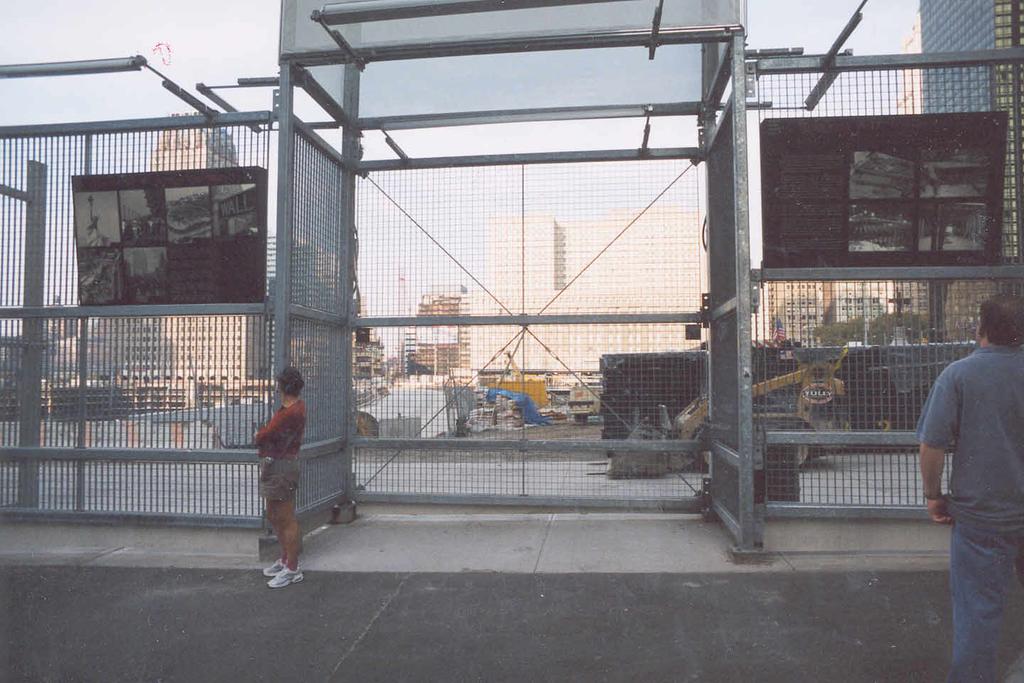 3.25.03 View of WTC site and public viewing area along Church Street 7