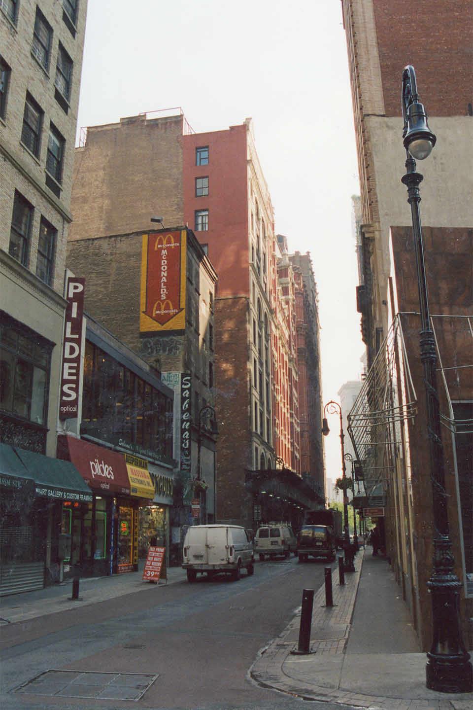 12 03 View north of Nassau Street from Ann Street showing