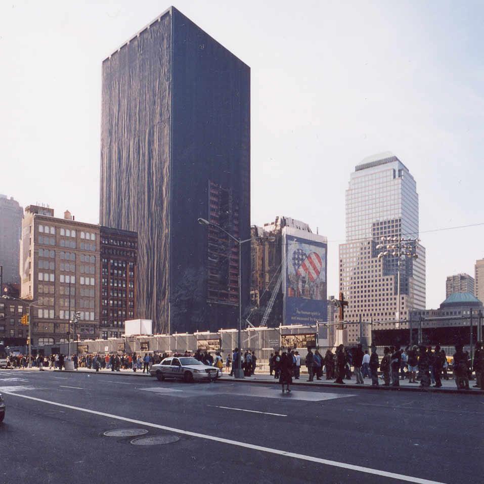 The building at 130 Liberty Street is on the right 6 World Trade Center