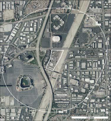 Anaheim Case Study Station area: Existing