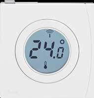 temperature values in each room One supplier total functionality Both systems floor and radiator heating are controlled by the central Danfoss Link CC unit.