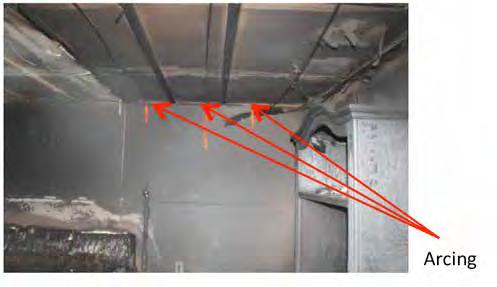 non-metallic cables were affixed to the underside of the gypsum wallboard, and all electrical wiring was then covered with