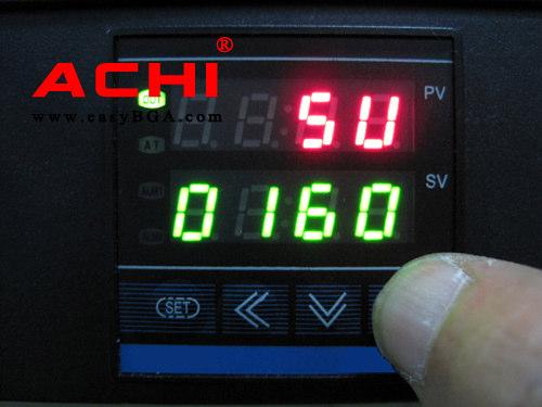 The SV window to show current setting temperature, And the adjustable number flashes.