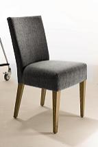 Version: high-gloss white, natural oak This upholstered classic with fabric cover and a high backrest