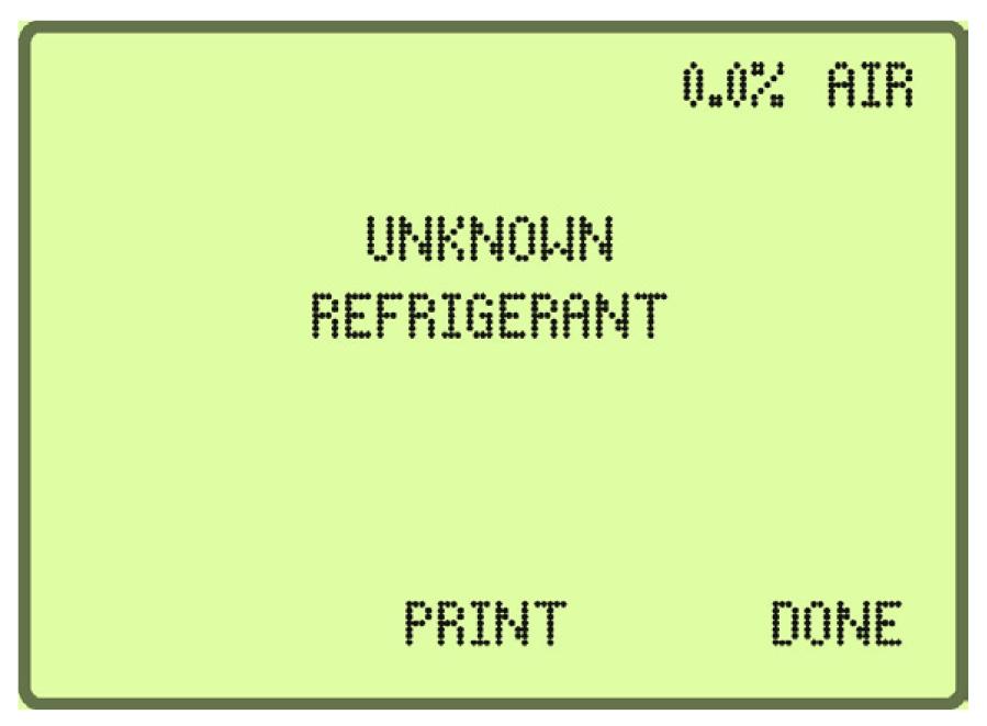 refrigerants, a results screen similar to Figure 4-5 A will be displayed. Pressing the MORE button will display a detail screen similar to Figure 4-5 B.