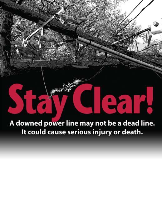BE SAFE ON THE JOB Things to remember when working around power lines It is important to be aware of possible hazardous conditions. Here are some important safety tips to keep in mind when working.