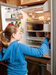 Setting your freezer below 0 degrees uses extra energy. Defrost foods before baking or cooking to save as much as 50 percent of the total cooking time. Replace aging, inefficient appliances.