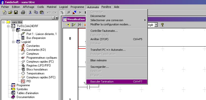 Service PLC 16 View the status of the variables in the PLC program when the «RUN» mode : 1.