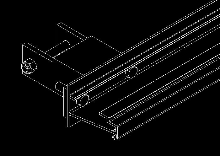 If the bottom mounting rail and rail standoffs are received as an assembly, disassemble the