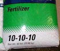 Types of fertilizers: 10-10-10, 8-8-8 and other granular fertilizers N dissolves in