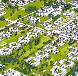 The information presented included urban design analysis of the campus & alternative models of site organisation with