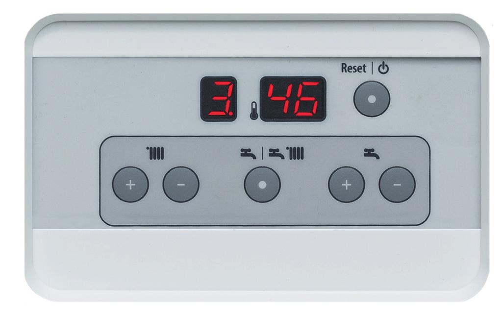 POWER X / High Power Condensing Wall-Hung Boilers TECHNOLOGY AND CONTROL Simple and user-friendly control panel Power X is featured by a simple and user-friendly digital display that provides the