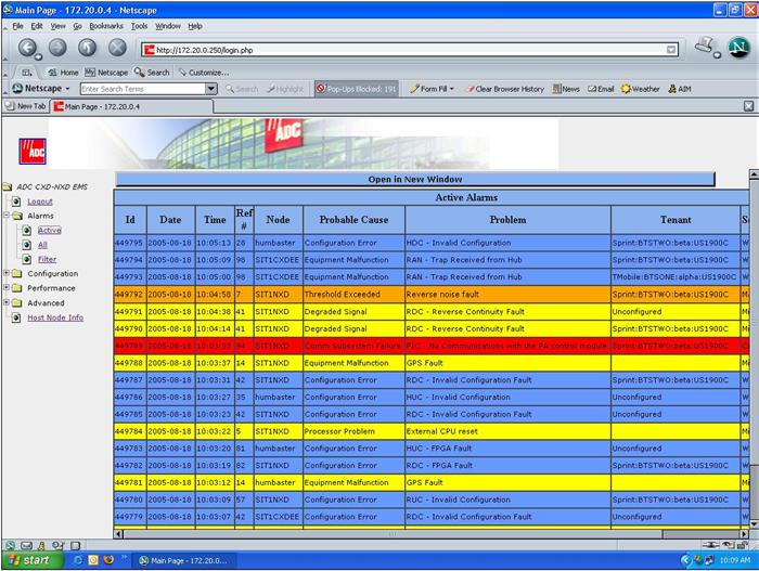 Introduction to EMS Overview of EMS Tasks 9 Figure 7. Typical EMS Screen in Browser Window For other examples of EMS screens, see Section 3 of this manual. 1.