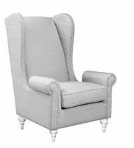 TUFTED TEMPTATIONS FROM A LABOUR OF LOVE Add some curve appeal with this high back wing chair.