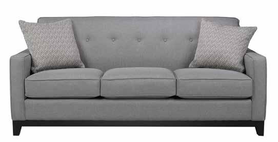 $869 Sofa RETRO LIVING ROOM With the fitted track arms, tufted back and wooden base, this set fuses old retro
