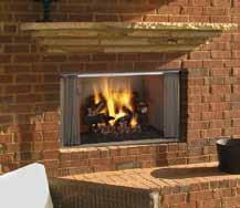 Carolina This attractive gas fireplace can help heat a small deck or patio, or highlight a larger outdoor space.