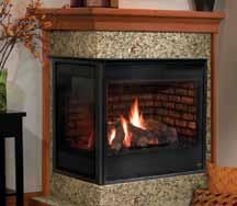 Gas multi-side fireplaces IntelliFire (IPI) Top DV Optional Standard Optional 36" See-Through Link two separate spaces and enjoy double the ambiance with this attractive and