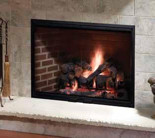 Wood single-side fireplaces Constitution The Constitution is a beautiful, efficient and eco-friendly wood-burning fireplace.