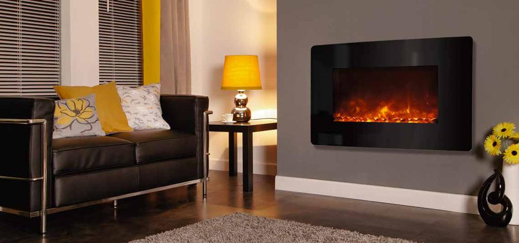 atch the video electriflame xd curved black glass ( x x ) 900mm x 930mm x 133mm Advanced 3 technology to create an extra deep flame effect Relaxing, smoky full depth flame effect Low cost, high