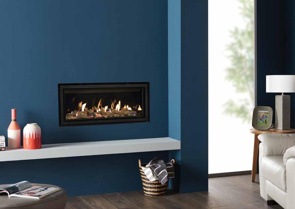 Balanced Flue Lining Options Balanced Flue Studios feature a range of stylish lining options which can transform the flame visuals and enhance the