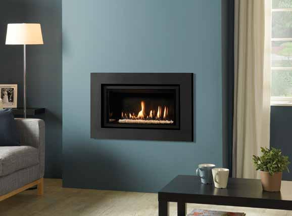 Studio 1 Balanced Flue Studio 1 Balanced Flue, Glass frame with Log-effect fuel bed and Black Glass lining Studio 1 Balanced Flue, Expression frame in Graphite with White Stone fuel bed Efficiency &