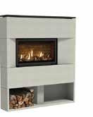 Integrated storage plinth 5. Shallow firebox depth of just 155mm 6. Balanced flue connection 7. Choice of linings 8. Choice of contemporary or realistic fuel effects 9.