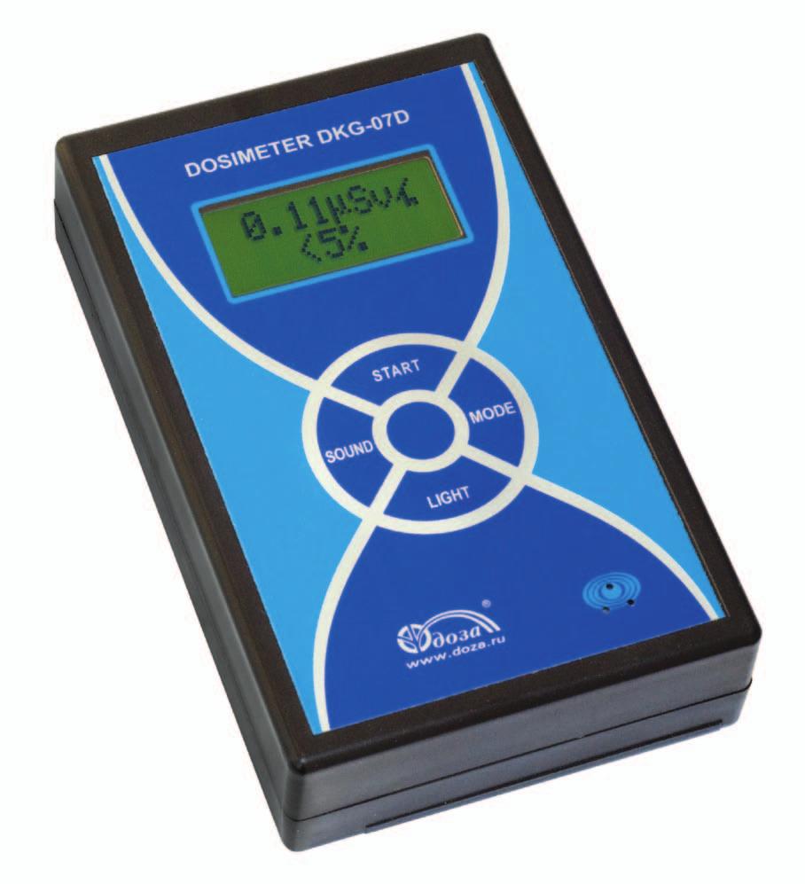 DKG-07D Drozd : Gamma-dosimeter Measurement of gamma radiation ambient equivalent dose H*(10) and dose rate H*(10).