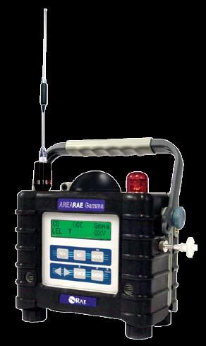 In the stand alone operation, the AreaRAE Gamma is a rugged, weather-resistant, one-to-five sensor portable monitor that can run up to 18 hours on either rechargeable Lithium-ion or optional alkaline