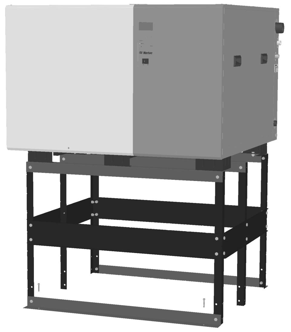 Mounting on Optional Stand The optional SE floor stand positions the SE humidifier at a convenient working height and provides additional clearances for sloping drains.