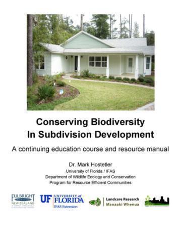 Online Course on Conserving Biodiversity in Subdivision Development Qualifies for 4