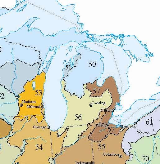 2. Scale and Frameworks Level III Ecoregions of the US (EPA) Albert
