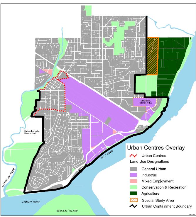 Map 2 Regional Land Use Designations, Municipal Town Centre and