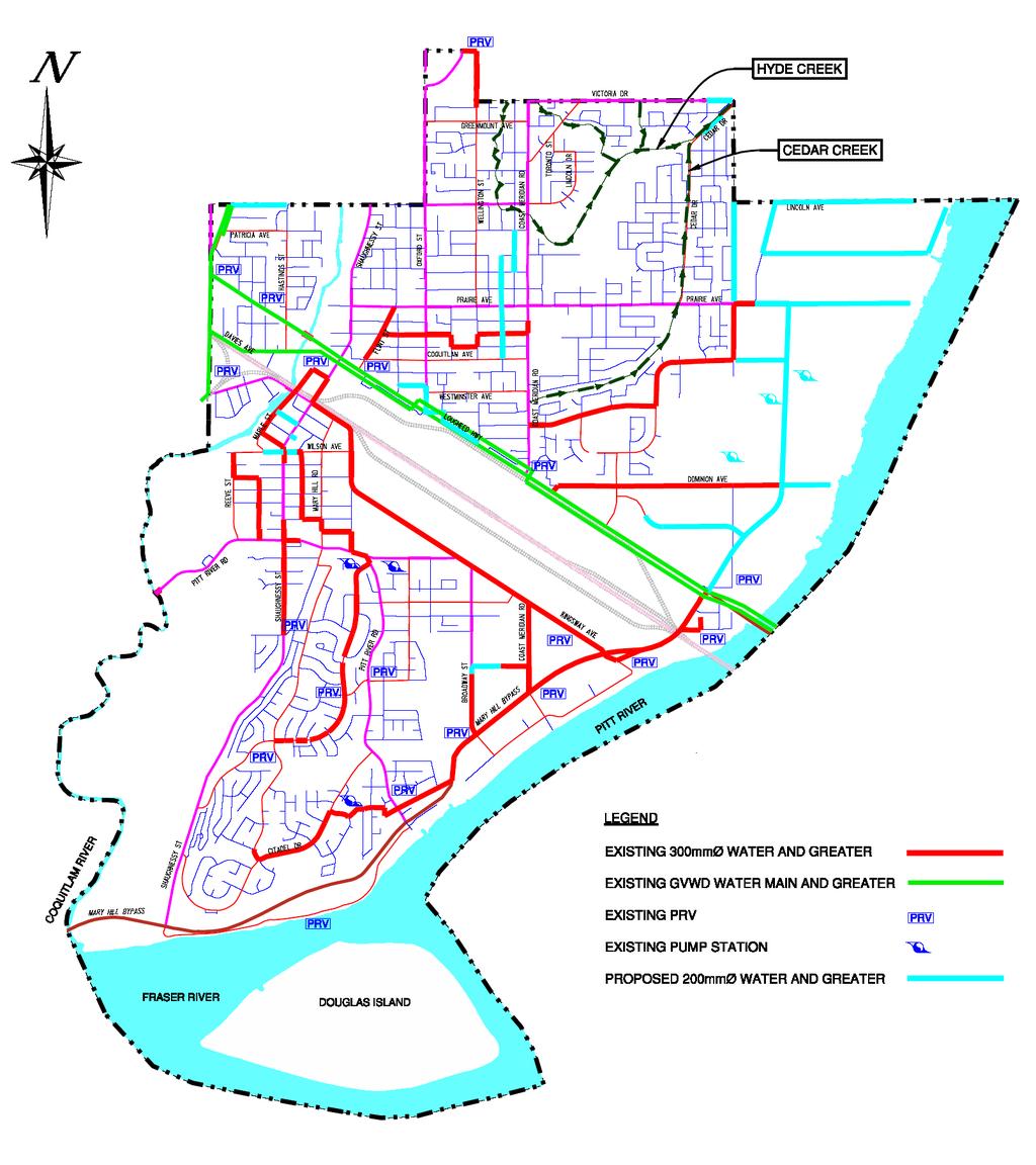 Map 12: Water Network The City of Port Coquitlam Official