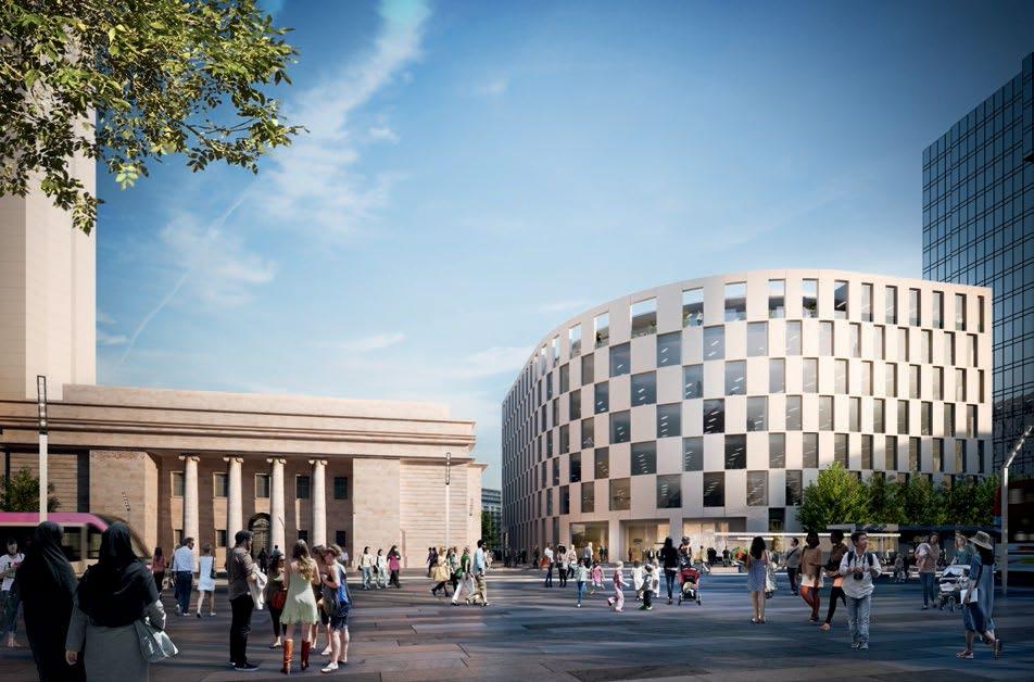 Planning approved Arena Central is spearheading the first phase of the Arena Central masterplan, with its striking design reflecting the civic importance of the adjacent Centenary Square and the