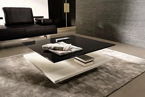 1 1 2 CT 110 Version: white lacquer, black lacquered glass CT 110 Version: natural oak, white lacquered glass CT 120 Version: solid walnut 1 An interesting design feature!