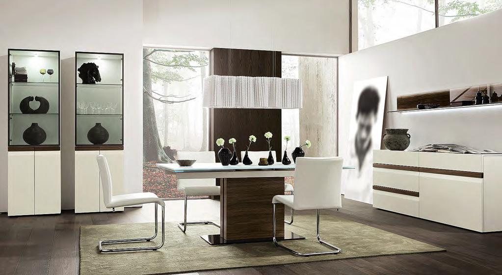 Living rooms/dining rooms SIMIA 35 At the centre of attention. The clean and simple lines and innovative frame of the ET 600 will give your dining room an attractive focal point.