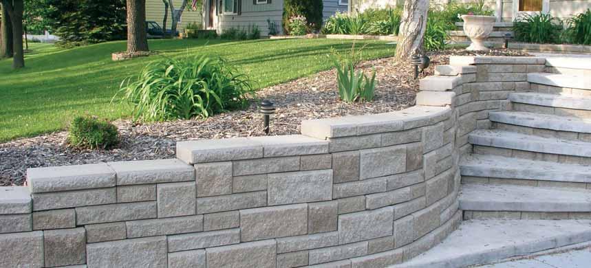 Create Curb Appeal with Allan Block Ashlar Collection Residential landscape professionals provide a wide range of services, from planting and maintenance to the design and installation of elaborate