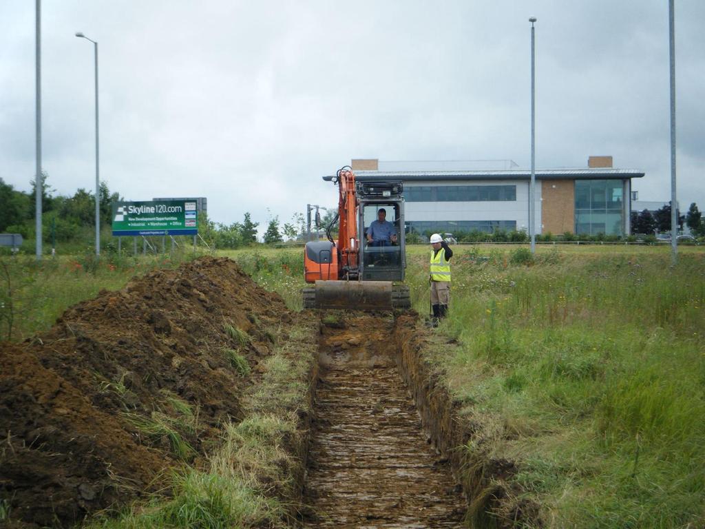 An archaeological evaluation by trial-trenching at the Great Notley Hungry Horse site (Skyline 120 Business Park), Queenborough