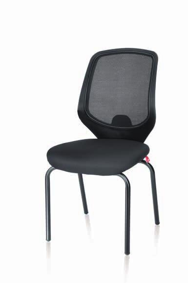 Mint Visitor With a flexible supportive back designed in Indian mesh and a sturdy base, the Mint chair is as stylish as it is functional.