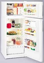shown) Equipped for optional automatic icemaker Color-matched handles Top-Freezer Models TBX16SIB 16.4 cu. ft.